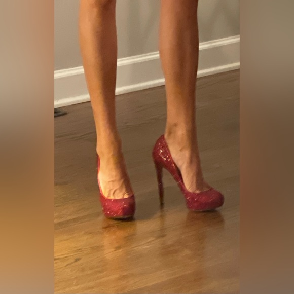 Nicholas Kirkwood, Red Sparkle, Size 8.5 - Picture 2 of 9